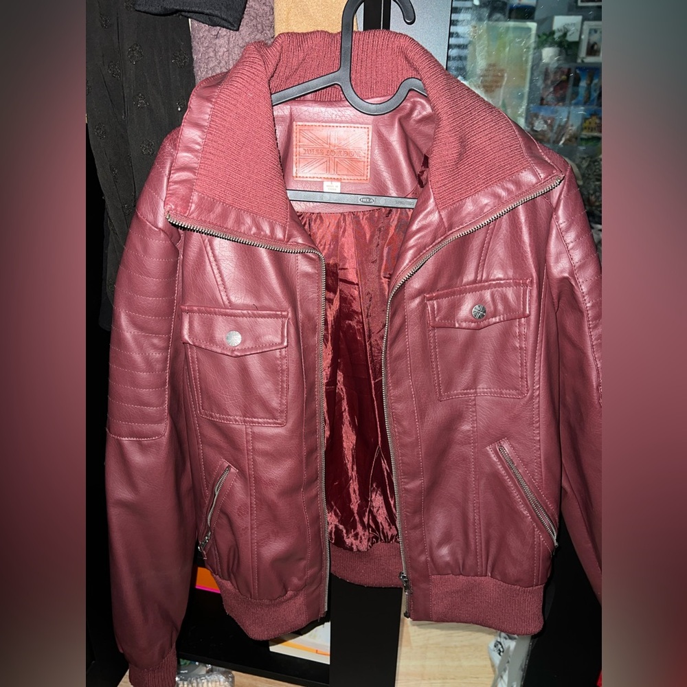 Women's Pink Leather Jacket